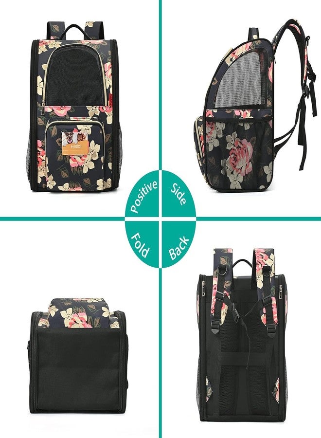 KIKA Pets Goldfinch Cat Bag Backpack Carrier | Dog Backpack Carrier Bag (French Peony) - Image 4